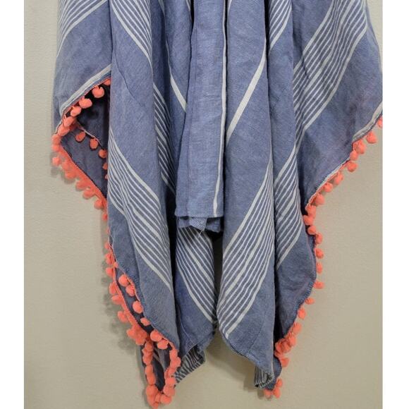 GOA Beachwear By Japna Womens Medium Boho Hippie Beachy Pom Pom Hem Dress - Picture 3 of 7